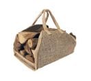 Sac à Bûches En Toile De Jute Renforcée Beige