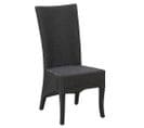 Chaise En Loom Noir Et Acajou Adlon