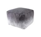 Pouf Carré En Coton Plumes