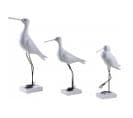 Oiseaux De Mer En Bois Sur Pieds (lot De 3)