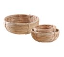 Corbeilles Rondes En Rotin Naturel (lot De 3)