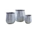 Cache-pots En Métal Patiné (lot De 3)