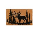 Paillasson Coco Intérieur Extérieur 75 X 45 Cm Cerfs En Forêt