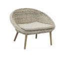 Fauteuil Rond En Poelet Gris Talang