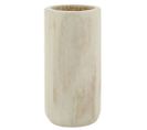 Grand Vase Rond En Bois Clair