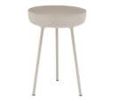 Table D'appoint Ronde En Métal Beige