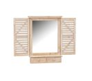 Miroir Fenêtre En Bois Avec Tiroirs