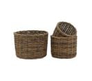 Cache-pots En Osier Brut (lot De 3)