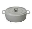 Cocotte Ovale En Fonte Émaillée 27cm Gris - 403272