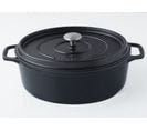 Daubière En Fonte Émaillée 31cm Noir Mat - Puv403311