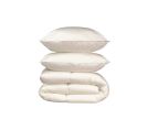 Pack Linge De Lit Microfibre - 1 Couette 240x220 Cm + 2 Oreillers 60x60 Cm Blanc