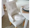 Chaise cloutée EGLANTINE beige