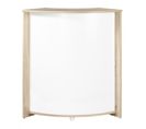 Meuble-comptoir Bar Chêne 3 Niches 96,7 X 104,8 X 44,9 Cm - Coloris: Blanc