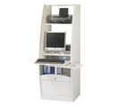 Armoire Informatique Galbée Largeur 60 Cm 5 Niches - Coloris: Blanc