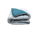 Couette Ultra Chaude Bleu Ciel/bleu Canard - 2 Personnes 220x240 - Spécial Hiver