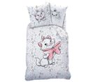 Housse De Couette Et Taie D'oreiller 100% Coton Disney Les Aristochats 140x200+63x63cm