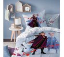 Parure De Lit Imprimée 100% Coton, Disney Home Frozen Trio 140x200+63x63cm