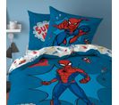 Parure De Lit Imprimée 100% Coton, Spiderman Home Avenger 140x200+63x63cm