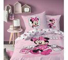 Parure De Lit Imprimée 100% Coton, Disney Home Minnie Shopping 140x200+63x63cm