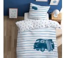 Parure De Lit Imprimée 100% Coton, Volkswagen Vibes 240x220+2x63x63cm