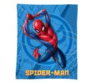 Plaid Polaire Tout Doux Imprimé 100% Polyester, Spiderman Action 125x150cm
