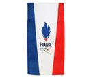 Drap De Plage Imprimé 100% Coton, Paris 2024 Equipe De France Olympique Drapeau 75x150cm