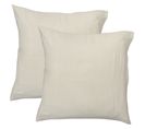 Set De 2 Taies D’oreiller Unies En Coton, Gaze De Coton 50x70cm