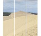 Triptyque Sur Toile Dune Pilat 90x97 Cm