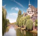 Tableau Sur Toile Canal Du Faux Rempart De Strasbourg 45x45 Cm