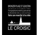 Tableau Sur Toile Le Croisic Noir 30x30 Cm