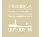 Tableau Sur Toile Le Pouliguen Beige 30x30 Cm