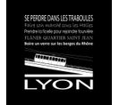 Tableau Sur Toile Funiculaire Lyon Noir 30x30 Cm