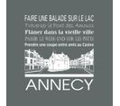 Tableau Sur Toile Annecy Gris 30x30 Cm