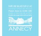 Tableau Sur Toile Annecy Bleu Clair 30x30 Cm