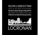 Tableau Sur Toile Locronan Noir 30x30 Cm
