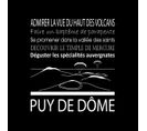 Tableau Sur Toile Puy-de-dôme Noir 30x30 Cm