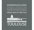 Tableau Sur Toile Toulouse Gris 30x30 Cm