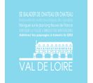 Tableau Sur Toile Val De Loire Bleu Clair 30x30 Cm