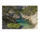 Tableau Sur Toile Calanque Vue Du Haut 45x65 Cm