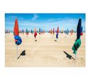 Tableau Sur Toile Plage De Parasols 65x97 Cm