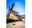 Tableau Sur Toile Bateau Abandonné 65x97 Cm