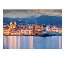 Tableau Sur Toile Bastia De Nuit 45x65 Cm