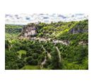 Tableau Sur Toile Vue Sur Rocamadour 100x140 Cm