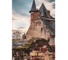 Tableau Sur Toile Église Collonges 100x140 Cm