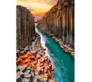 Tableau Sur Toile Canyon Basalte 45x65 Cm