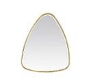 Ners - Miroir Triangle 42x50 Cm - Couleur - Or