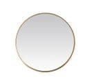 Izïa - Miroir Rond Ø50cm - Couleur - Or