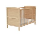 Lit Bébé Évolutif En Bois Essentiel Hêtre Verni 60 X 120 Cm