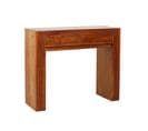 Ayan - Console Moderne Marron 2 Tiroirs Bois Teck