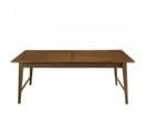 Laure - Table à Manger Rectangulaire Extensible Marron 200/240cm Bois Mindi